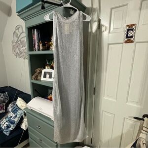 Sparkly Silver maxi dress/cover up